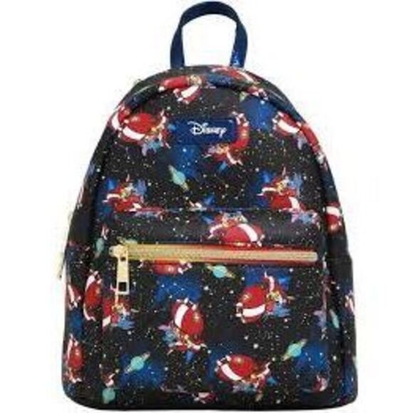 Loungefly Disney Stitch In Space All Over Print Mini Backpack Black Celestial main image 10
